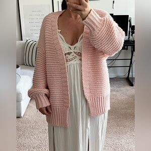 Papermoon Pink Knit Cardigan